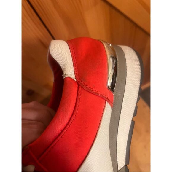 ORANGE/WHITE MICHAEL KORS ALLIE MODEL SNEAKERS WOMEN'S SIZE US 6.5M - Picture 10 of 14